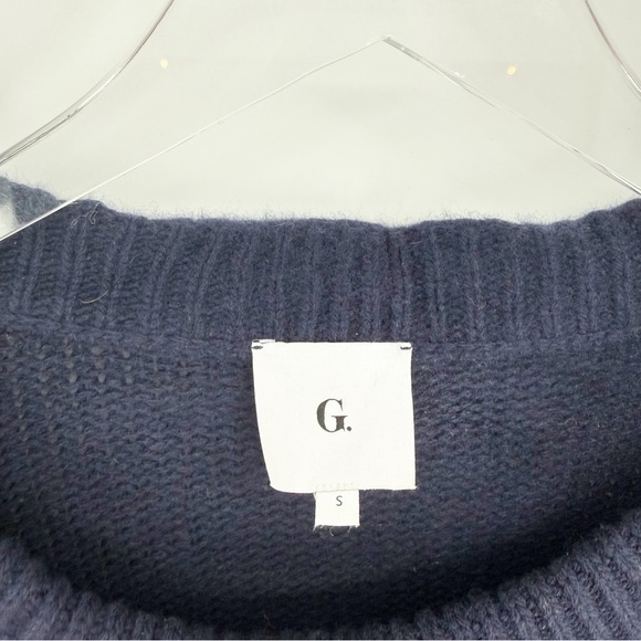 G. Label Merino Oversized Wool Sweater S Blue - Picture 5 of 6